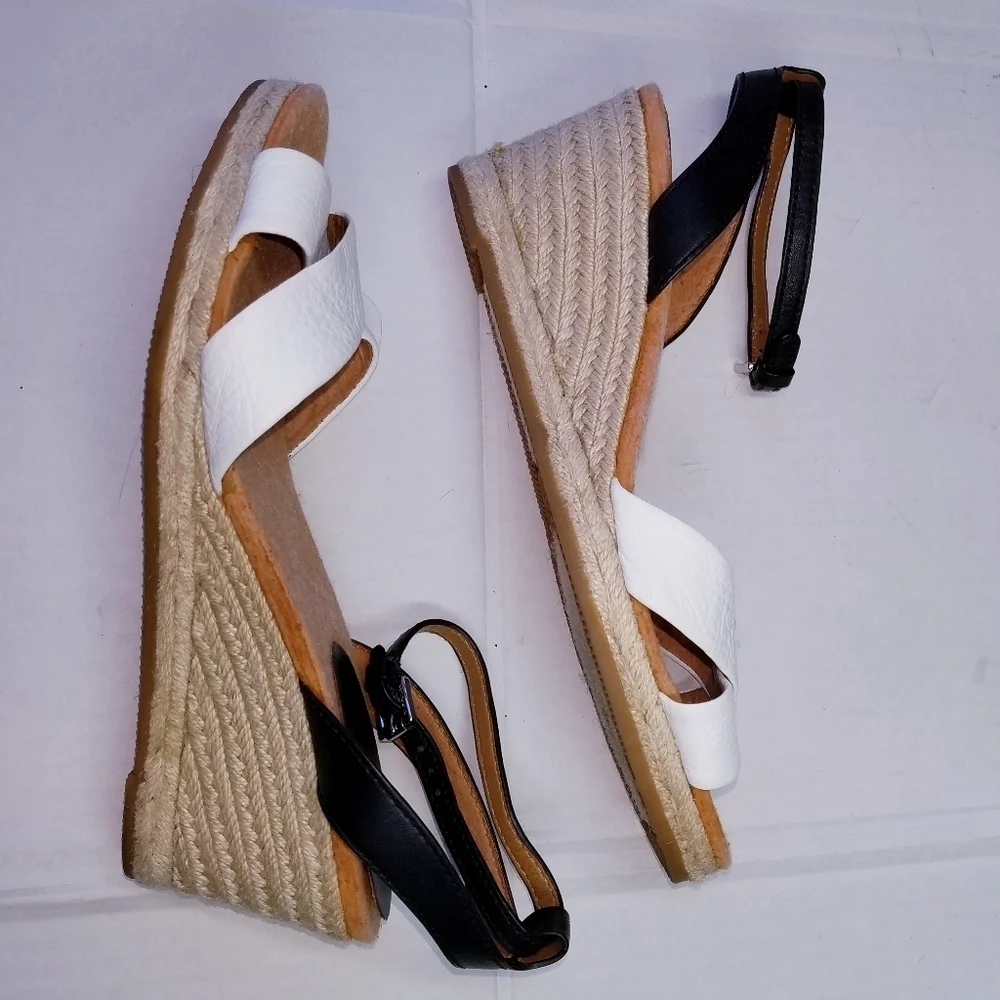 🌸 Coach | Wedge Leather‎ Platform  Sandal